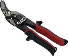 Left and Straight Cut Offset Aviation Snips, Bi-Mold Grip Handles,Williams 28231