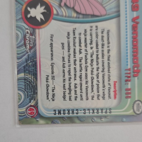 Topps chrome sparkle venomoth  #49 mp - Picture 5 of 6