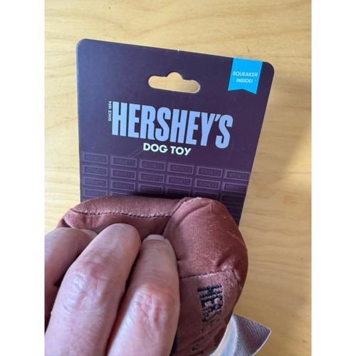 Hershey's Milk Chocolate Bar Plush Squeaky Dog Toy G Mason Group NWT