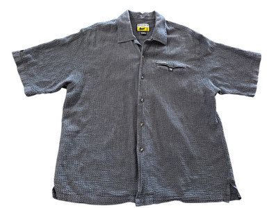 Mens by BOSS IG Design short sleeve button down textured shirt sz XL