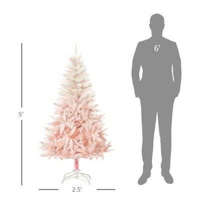  FREE SHIPPING! Christmas Tree, Full Body 5 Ft Hinged, Unlit, 450 Branch Tips!