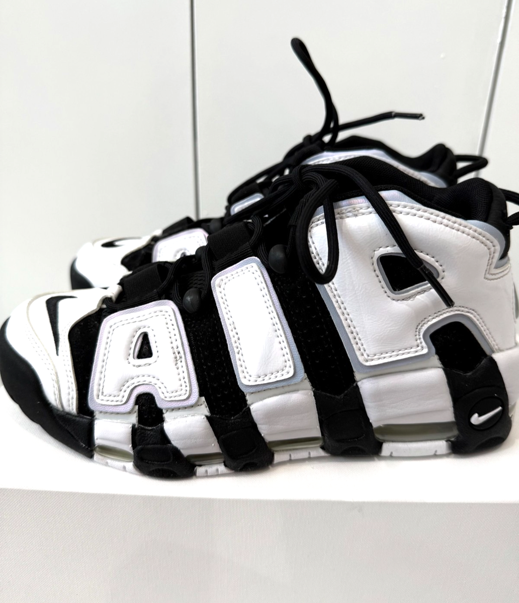 Nike Air Uptempo White Black Iridescent Blue Cobalt Bliss (US Mens