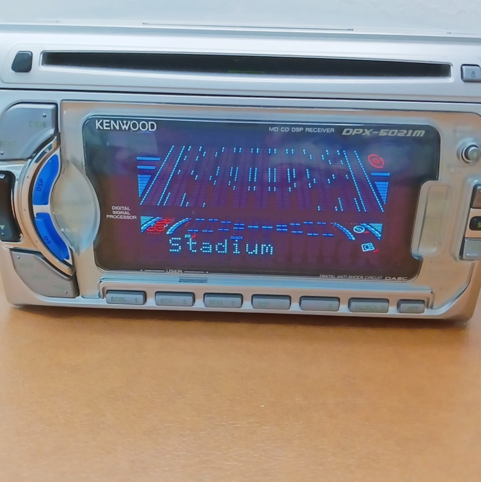 【動作確認済】KENWOOD DPX-5021M Kenwood DPX-5021M 2DIN Car Audio CD MD DSP Added Bluetooth Tested