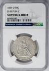 1859-O Seated Liberty Half 50c SS Republic Shipwreck Effect NGC 950652-71