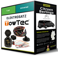 Elektrosatz 7-Pol Universell FüR Citroen Berlingo 04.2008-10.2011 Neu Towtec