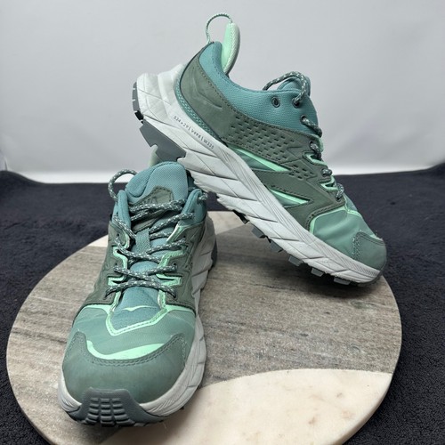 HOKA Anacapa Low GTX Hiking Shoes Women's Trellis Mercury Gore-Tex Vibram Sz 7.5