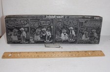 Antique Tubby Newspaper Comic Strip Letterpress Print Block  Doc Winner