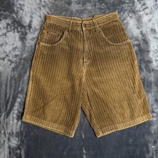 Vintage Paradise Sportswear Mens Corduroy Tan Brown Shorts Size 29 5-Pocket