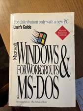Microsoft Windows For Workgroups MS-DOS User's Guide - Book Only