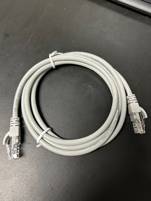 5-foot RJ45 CAT5E Ethernet LAN network cable patch cord in a sleek gray-3 Pack