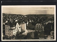 Ansichtskarte Plochingen, Bahnhof-Restaurant und Hotel Fritz, Gesamtansicht 193 