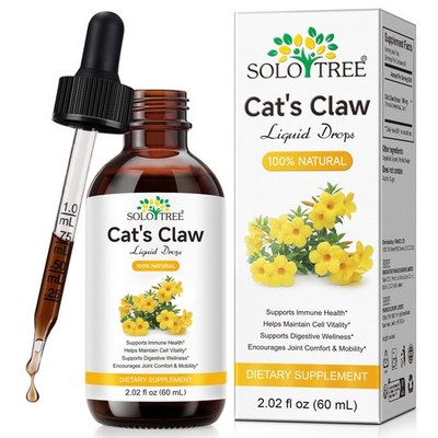 Cats Claw Oil Drops Immune Support Supplement - Cats Claw Herb Liquid Extract