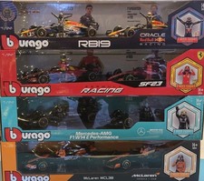 Burago 1/24 Formula 1 F1 Cars Red Bull McLaren Ferrari Mercedes 4 Full Team Sets