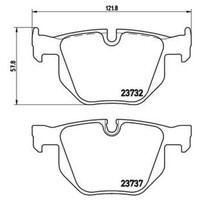 Brembo BremsbeläGe Bremsbelegsatz Hinten FüR BMW 5Er Touring