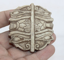 UNIQUE ANCIENT EGYPTIAN Eye of Horus Amulet Pharaonic Handmade Statue (BK)