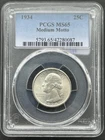 1934 Washington Quarter PCGS MS65 Medium Motto