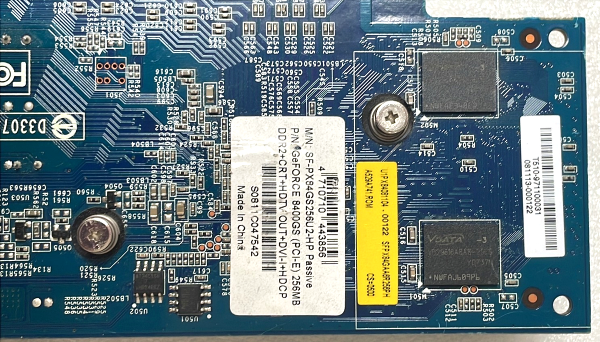 NVIDIA GeForce 8400GS 256MB DDR2 PCI-E DVI VGA S-Video Graphics