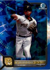 Ke'Bryan Hayes 2022 Bowman Chrome Sapphire #49 Pittsburgh Pirates