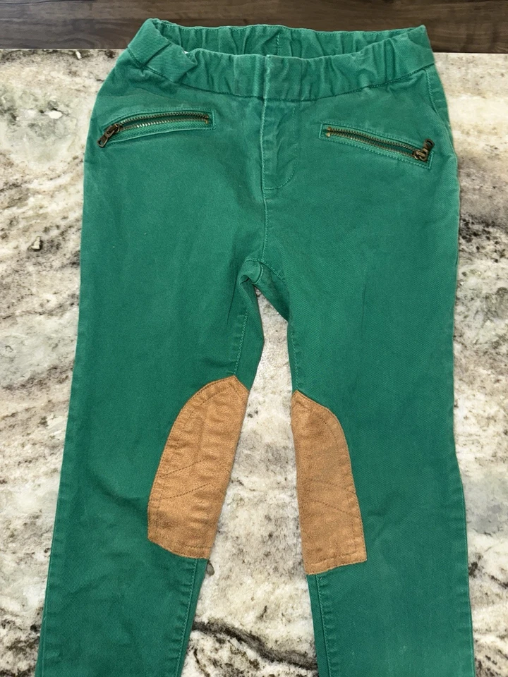 Ralph Lauren Polo Denim Verde Pantalones Ecuestres Talla 6X Niños Jóvenes Foto 2 de 4