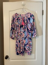 Lilly Pulitzer Del Lago Romper Nauti Navy Boho Bateau Size S Resortwear Beach