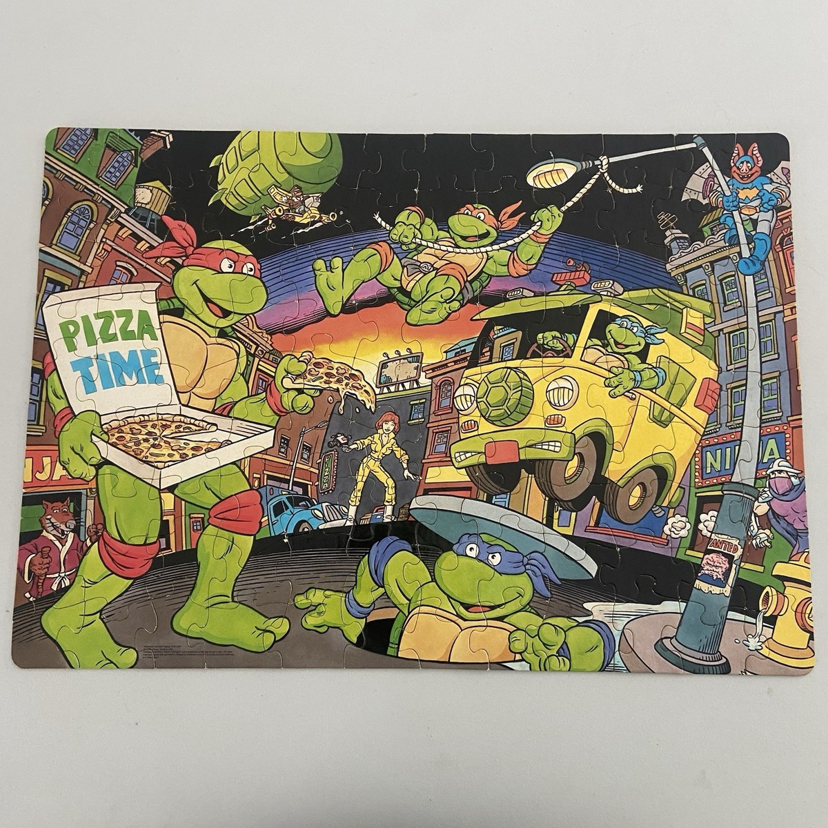 Ninja Pizza Puzzle Vintage 1989 Teenage Mutant Ninja Turtles 100