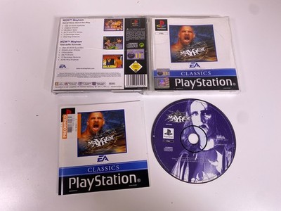 WCW Mayhem EA Sports PS1 PSOne Spiel - komplett - sehr guter Zustand - Hülle beschädigt
