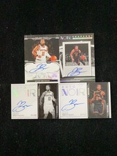 2023-24 Panini Noir Color Jalen Jalen Brunson Auto Knicks /35 Lot*4 WU89