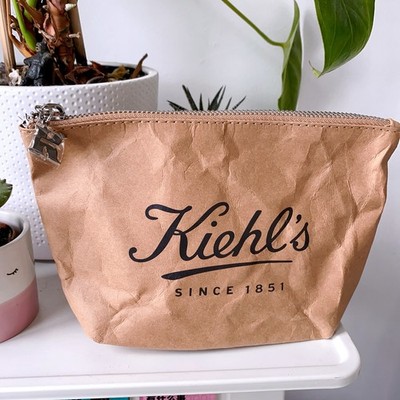 Kiehl's Tan Pouch Kulturbeutel/Schminktasche Brandneu 