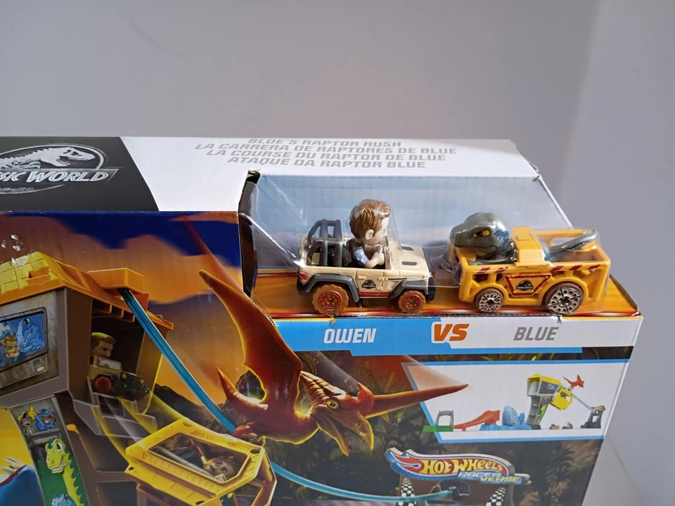 Hot Wheels RacerVerse Blue’s Raptor Rush Jurassic World Car Track Toy Set New - Image 3 of 4