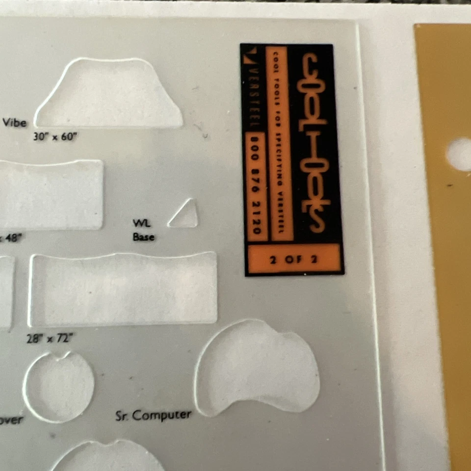 Vintage Drafting Templates 7 Piece Lot - for Architecture & Engineering - Image 4 of 4