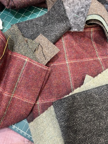 Tweed Scottish 500g Reste 100% Tweed gewebt Mix Farben Neu - Bild 5 von 6