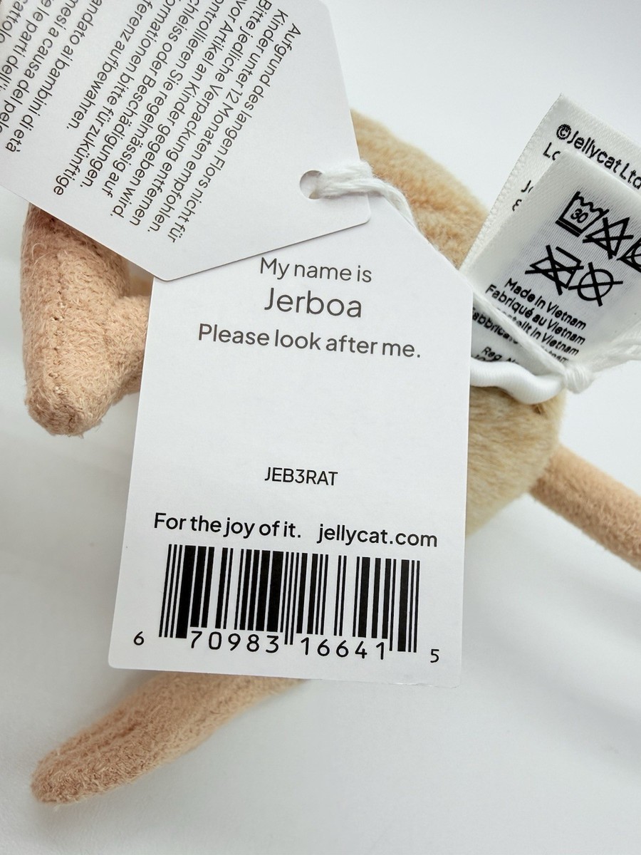 Jellycat Jerboa Mouse Plush AUTHENTIC NWT With Dust Bag | eBay