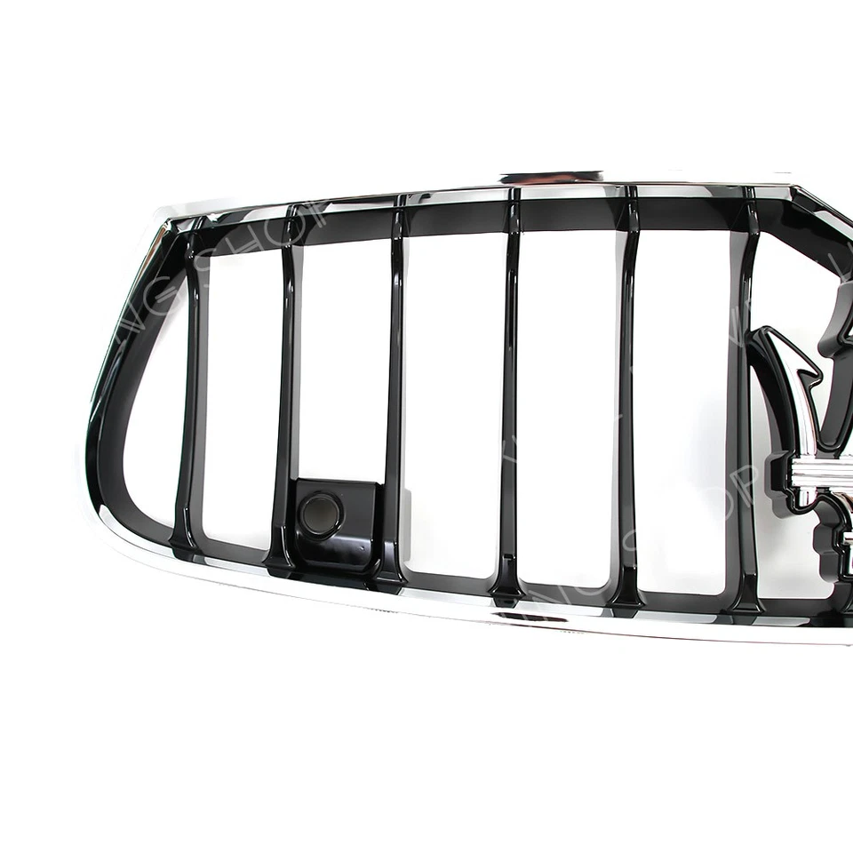 For Maserati Ghibli 2014-2017 S SQ4 Chrome Black Front Bumper Grille 670010764 - Image 4 of 4