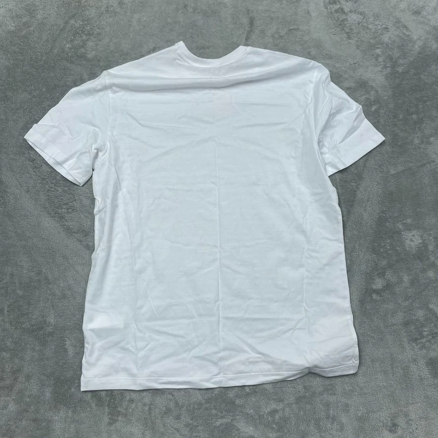 Calvin Klein Cotton White Mens T-Shirt Size M Lightweight Crew a1416 - Image 4 of 4