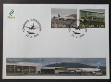 2015 FAROE ISLANDS FOROYAR DENMARK VAGA AIRPORT AVIATION FDC