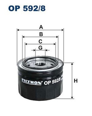 FILTRON OP 592/8 Ölfilter Für Fiat, Iveco, Karsan, Uaz, Yamaha Motorräder