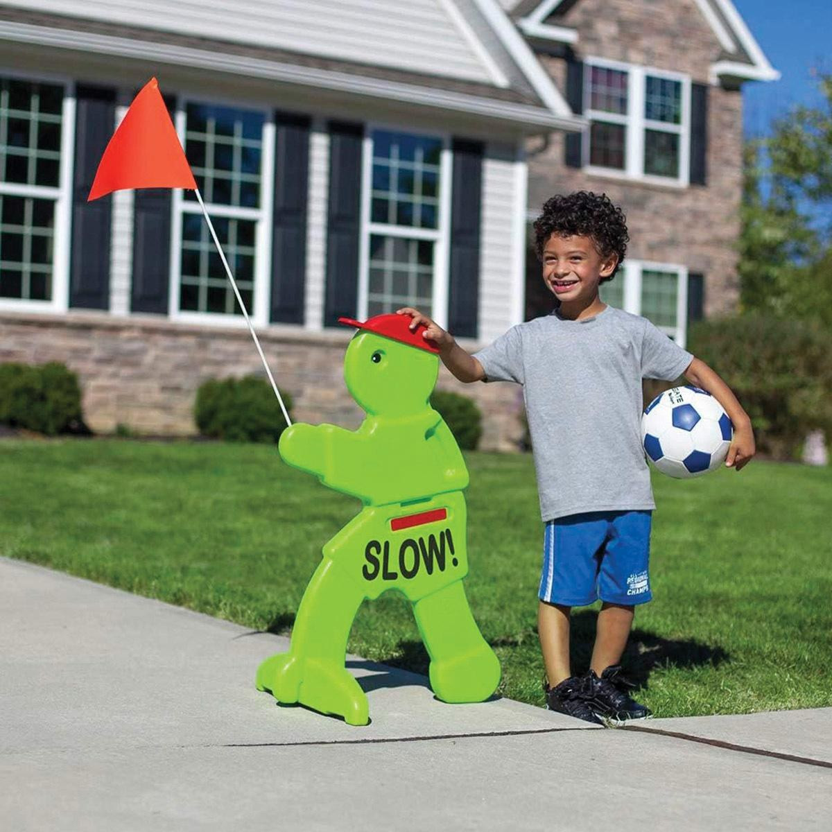 Step2 Children at Play Safety Sign - Neon Green for sale Step2 Children at Play Safety Sign - Neon Green for sale