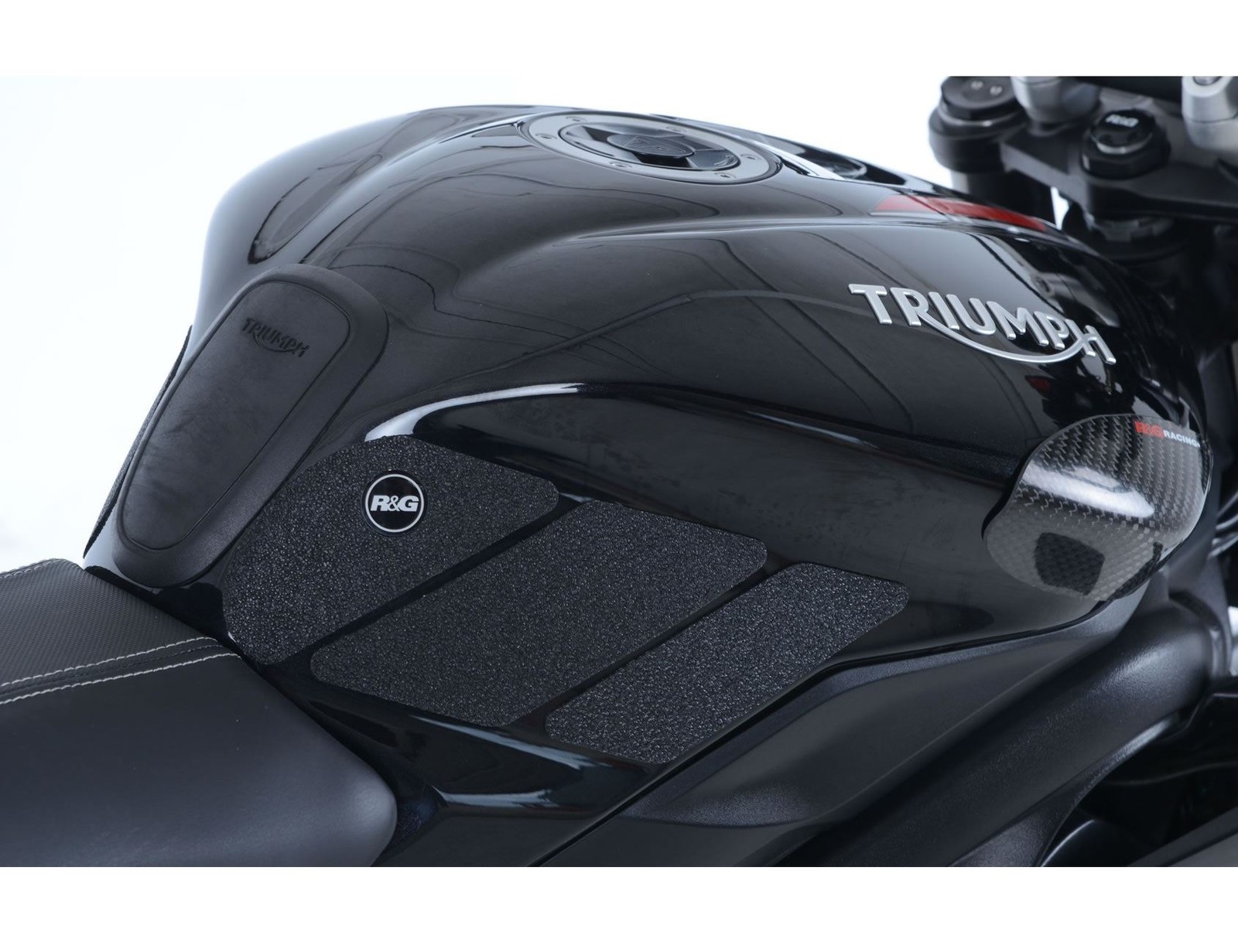 R&G Tank Traction Grips Clear (6-Piece) Triumph Street Triple S 765 2017 - 2018