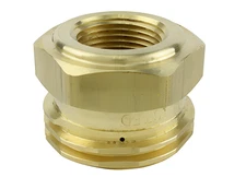 REGO 5764C Brass Adapter 1-3/4" Male ACME x 1/2" Female NPT Propane LP Gas