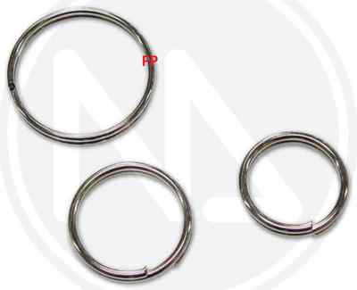 100 ANELLI PORTACHIAVE ANELLO IN ACCIAIO,PORTA CHIAVE D 25MM