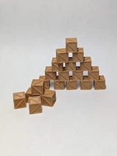 50 Pack - HO Scale - Small Wood Brown Crates / Boxes - Set / Lot Walthers Herpa