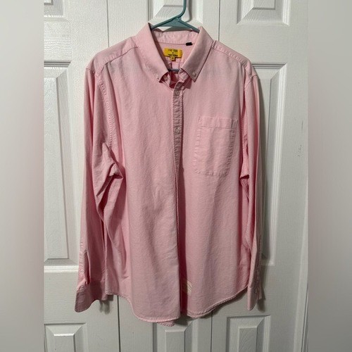 Five Four x Poggy The Man XL Darrick Oxford Shirt Pink Button Up Long Sleeve - Picture 5 of 11
