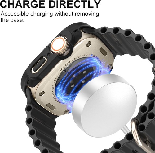 Funda Rígida para Apple Watch Ultra 2/Ultra 49mm Cubierta con Protector de Pantalla de Cristal - Imagen 8 de 15