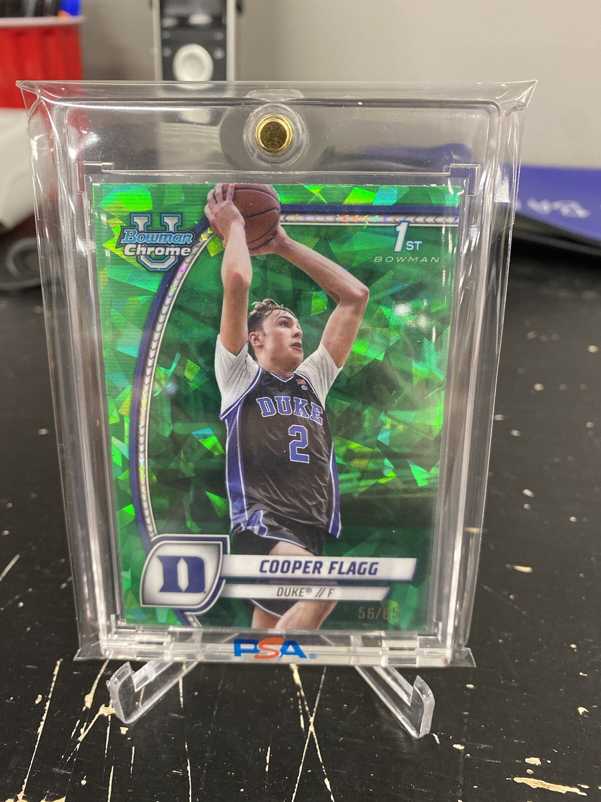 2024-25 Bowman U Chrome Sapphire Cooper Flagg Green Refractor 1st Bowman /65