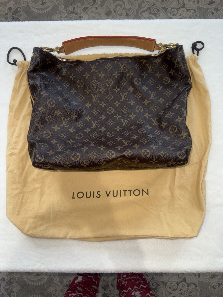 Louis Vuitton Sully Satchel MM Brown Canvas