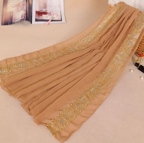 Scialle Donne Musulmane Testa Hijab Arabo Islamico Avvolgente Scialle Lungo Sciarpe Copricapo - Foto 5 di 25
