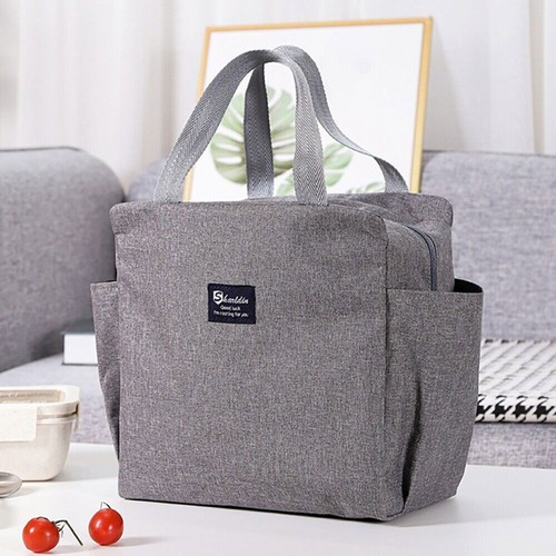 Large Insulated Lunch Bag Adult Child Thermal Cool Hot Food Storage Tote Box UK - Picture 6 of 19