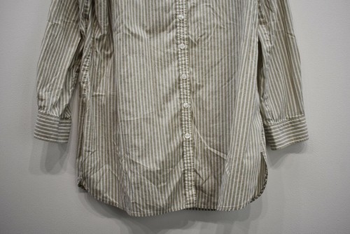 Chico's Damen gestreift Langarm Knopfleiste Stretch Karriere Kleid Shirt Bluse 2 - Bild 4 von 9