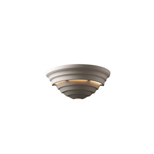 Justice Design Ambiance Big Supreme Sconce, Outdr, Bisq, Fluorescent - 第 1/1 張圖片