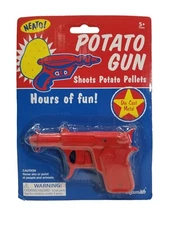 Toysmith Potato Gun Die-Cast Metal Cap Gun Squirt Gun Gag Gift NEATO! #1703 NEW